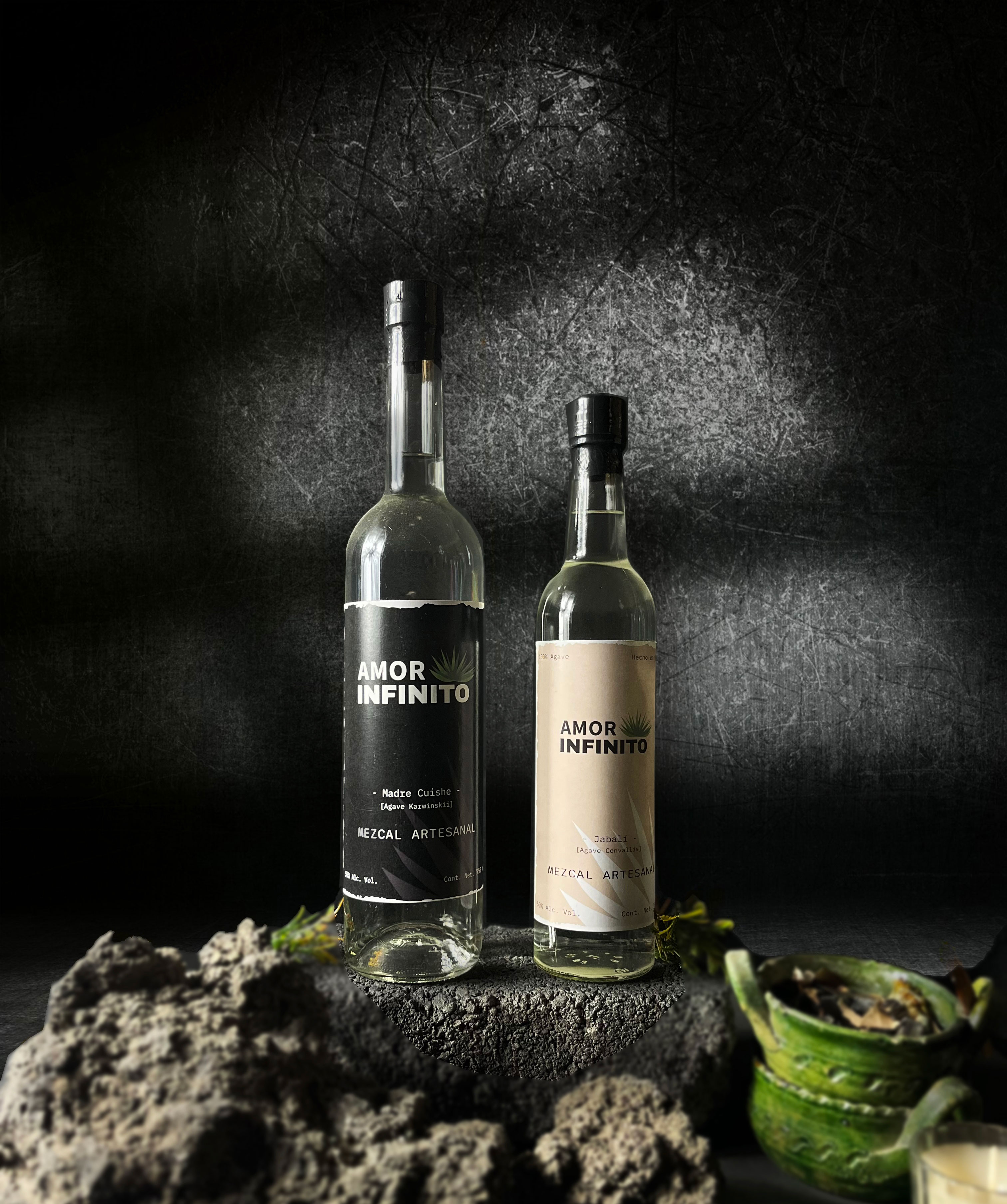 Mockup botella de mezcal